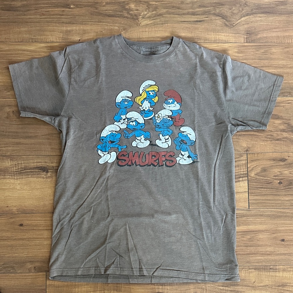 Smurfs Graphic Tee - Brown